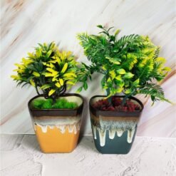 Flue Glaze Ceramic Planters Pot - KC1126