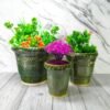 Green Cutting Ceramic Balti 3pcs set
