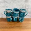Dual Pattern Ceramic Coffee Mug Set of 6Pcs - DM6003