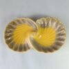 Dual Shape Yellow Ceramic Serving Plates - DM2019