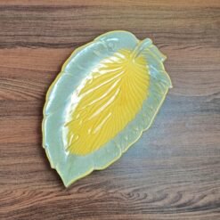 Yellow Color Ceramic Plates For Kitchen Serving - DM2039