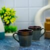 Buy Khurja Pottery Dark Shade Ceramic Coffee Mugs - DP1050