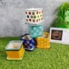 Square Box with Plate Indoor Ceramic Pots - KC3254