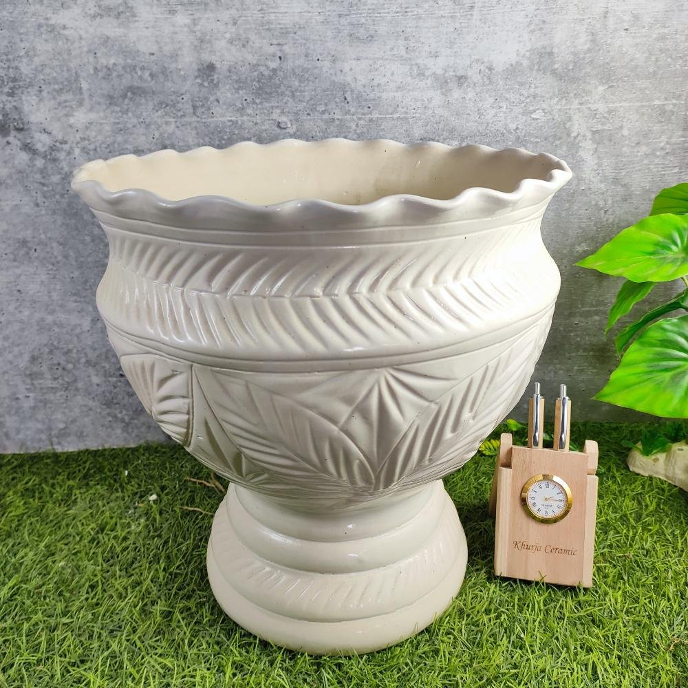 Pendi Gamla Khurja Pottery Outdoor Ceramic Pots - KC3365