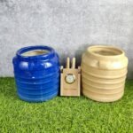 Water Tank Design Khurja Pottery Ceramic Pots - KC3423