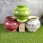 Matki Shape Khurja Pottery Ceramic Planters Pot