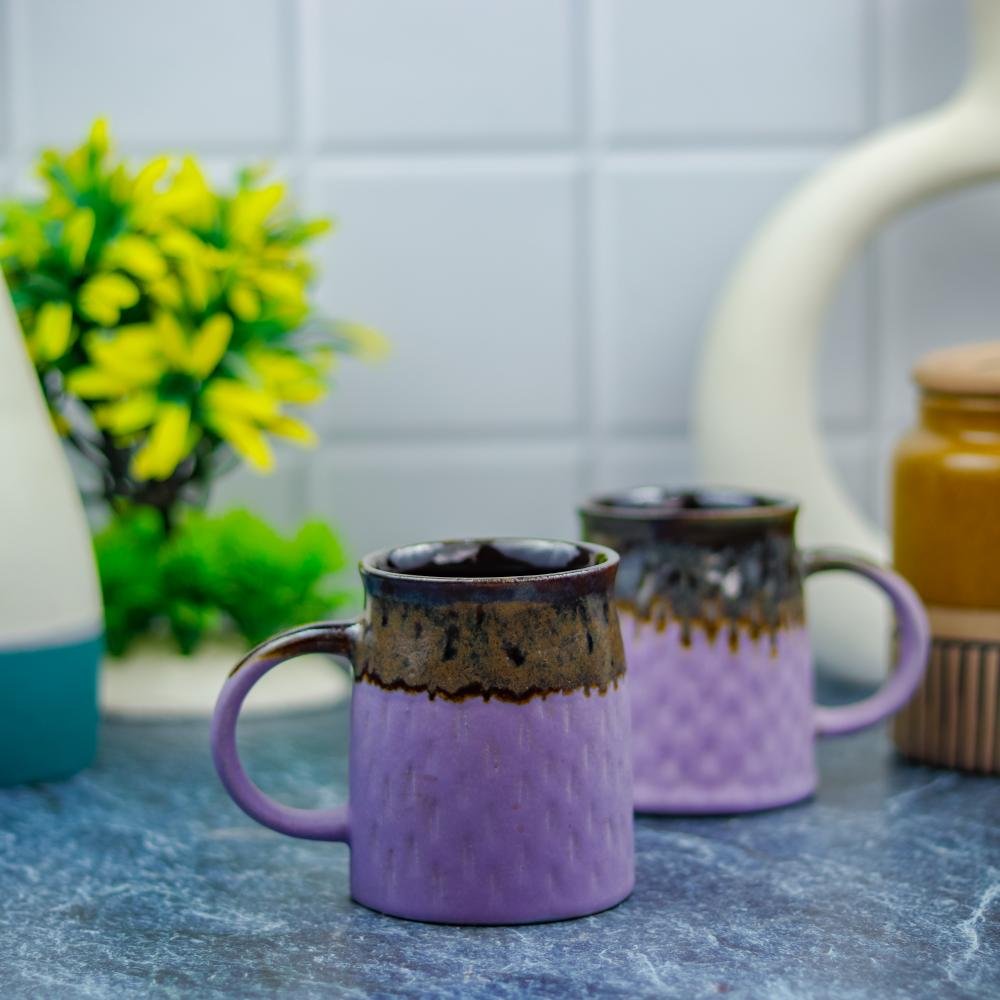 Buy Dual Shade Khurja Pottery Ceramic Coffee Mugs - DP1040