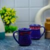 Shop Blue Shade Khurja Pottery Ceramic Coffee Mugs - DP1043