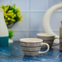 New Pattern Khurja Pottery Ceramic Tea Cups - DP1061