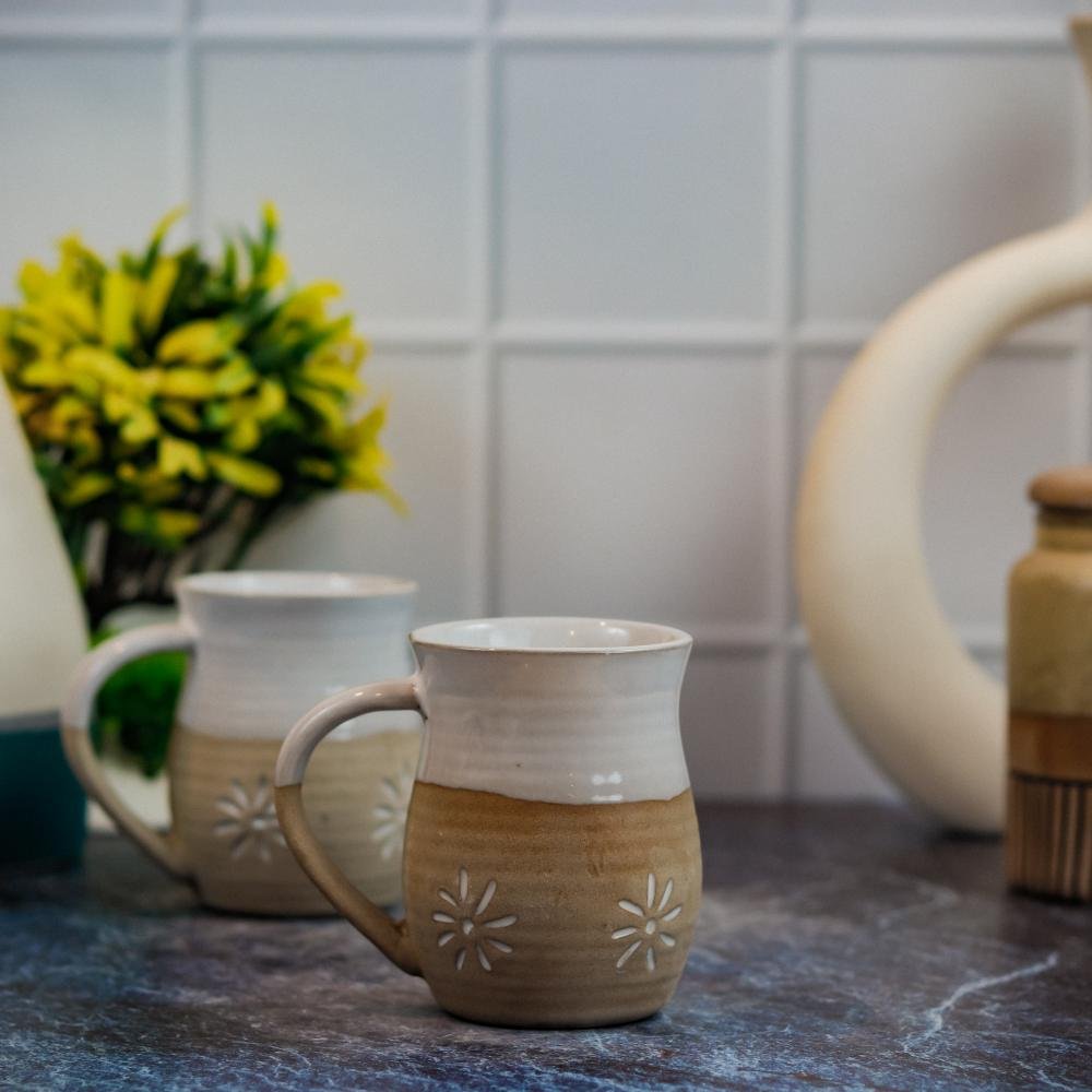 Charming Khurja Pottery Ceramic Coffee Mug - DP1092