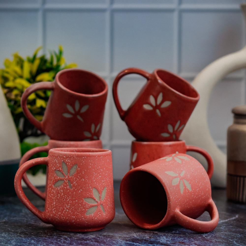 Exquisite Khurja Pottery Ceramic Coffee Mug - DP1093