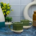 Elegant Khurja Pottery Ceramic Tea Cups - DP1120