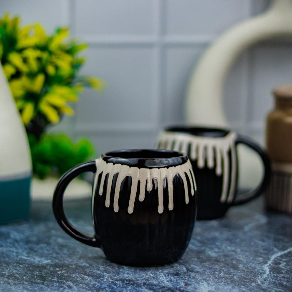 Drop Flue Khurja Pottery Ceramic Tea Cup - DP1125