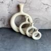 Ring Shape Ceramic Flower Vase 4pcs Set -KAJ142