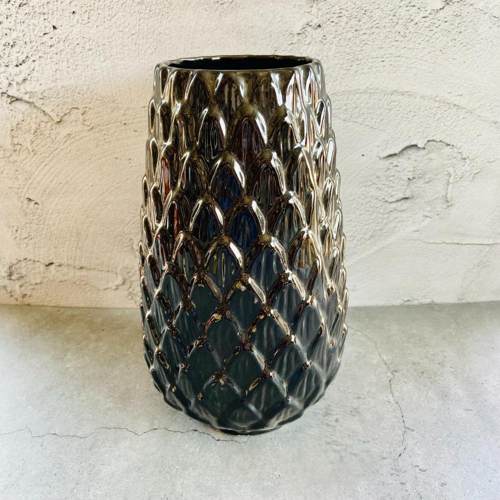 Glossy Cutting Ceramic Vase - KAJ105