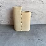 Dual Cut Ceramic Flower Vase - KAJ115