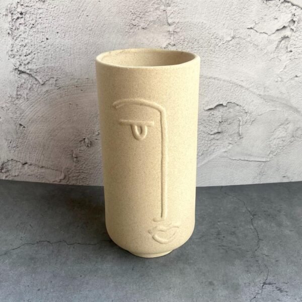 Pipe Shape Ceramic Flower Vase - KAJ139