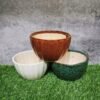 Round Glossy Khurja Ceramic Indoor Planters - KC1355