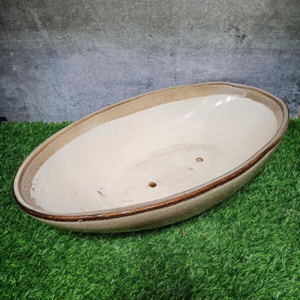 Boat Design Large Outdoor Bonsai Ceramic Planters Pot - KC1400
