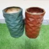 Diamond Cut Large Khurja Ceramic Pots - KC1539