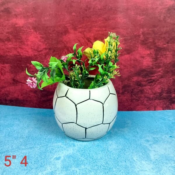 football-shape-khurja-ceramic-indoor-planters-SK1079