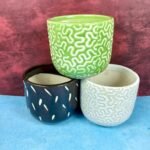 multicolor-round-khurja-pottery-ceramic-planters-SK1104