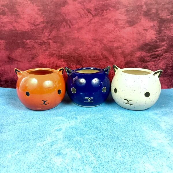 cute-cat-face-khurja-pottery-ceramic-planter-pots-SK1217