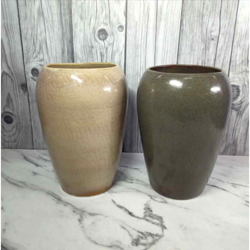 glossy-finish-petha-shape-outdoor-ceramic-pots-kc8066