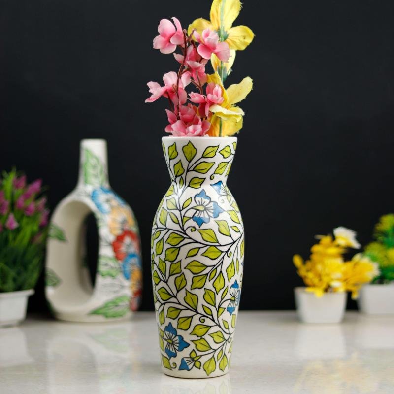 Home Decor Khurja Pottery Ceramic Flower Vase - BC2005