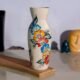 Multidesign Leaf Pattern Ceramic Decor Flower Vase - BC2020