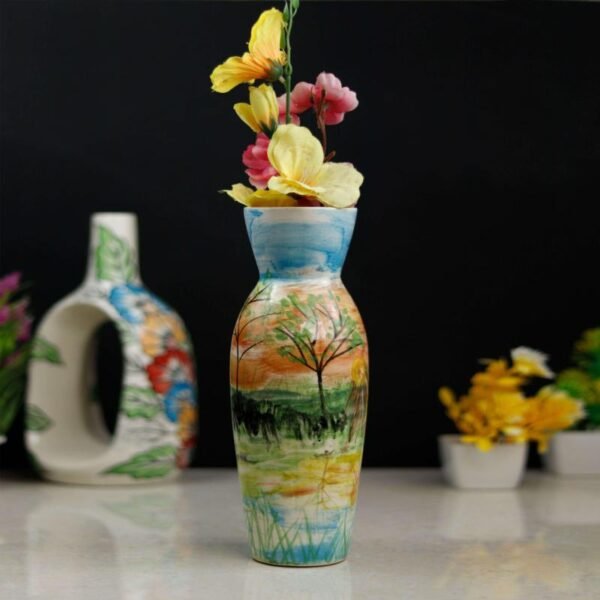 Decorative Handpainted Ceramic Indoor Flower Vase - BC2024