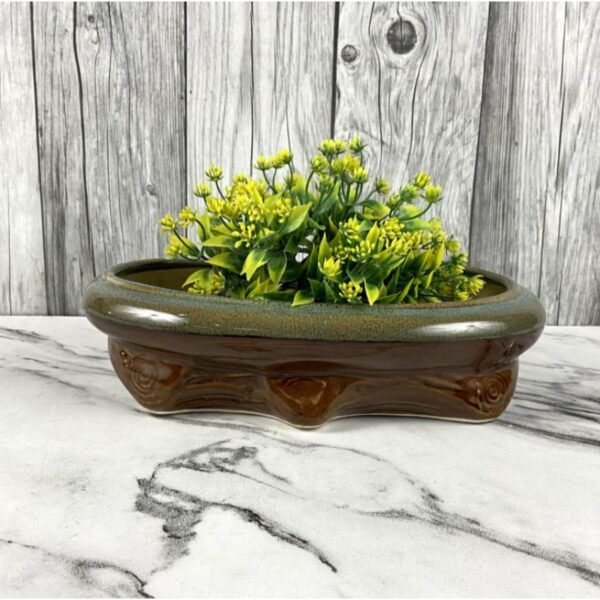 glossy-brown-glaze-khurja-ceramic-bonsai-pots-kc8014
