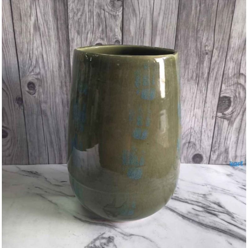 multicolor-round-khurja-ceramic-planter-pots-kc8046