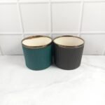 DPAARA Golden Border Pipe Shape Ceramic Pots-ST8246