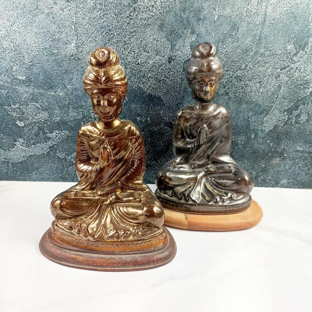 DPAARA Ceramic Buddha Sculpture For Home Decor - ST8260