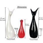 DPAARA Deer Family Set of 3 Ceramic Figurine Showpiece - Image 4
