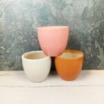 Khurja Pottery Multicolor Ceramic Indoor Planters-drh1005