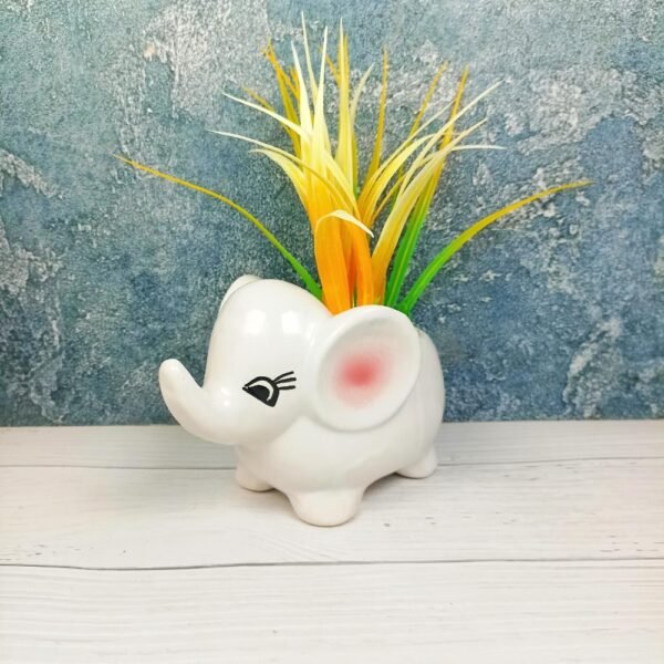 DPAAR Cute Small Elephant Ceramic Planters-DRH1092