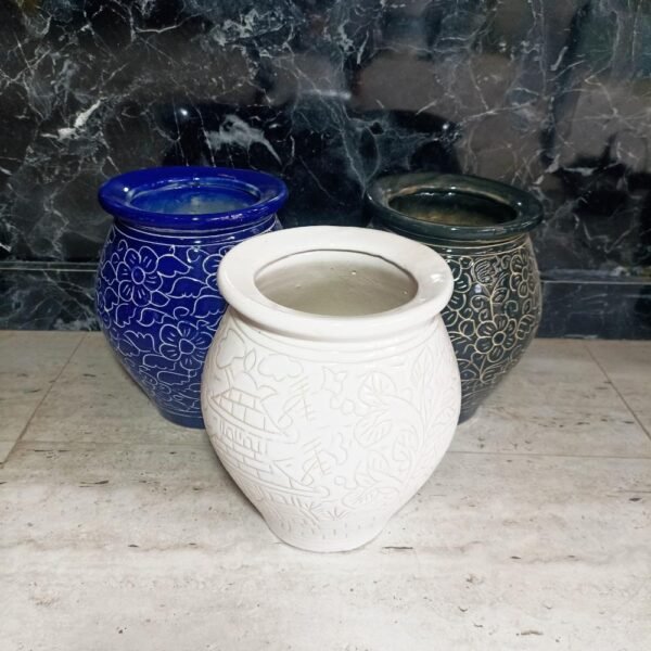 Khurja Pottery Outdoor Ceramic Planters Pot-DRH1132