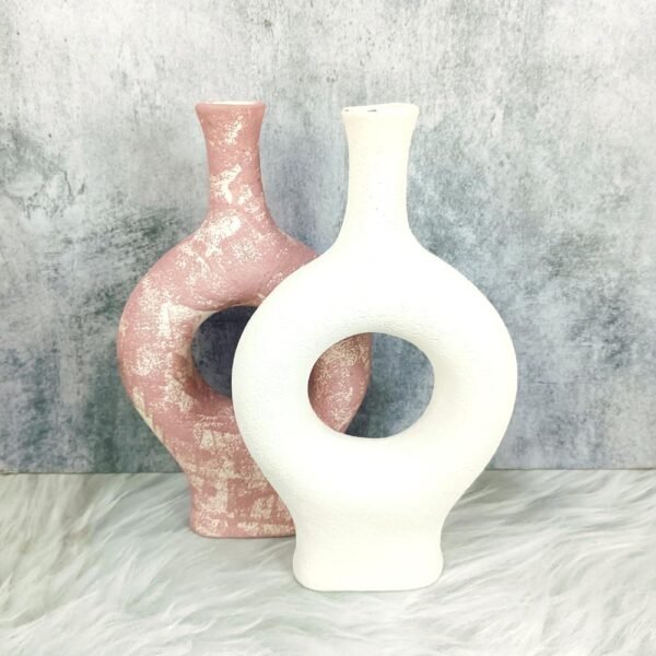 DPAARA Handmade Ceramic Eclipse Flower Vase-DP4313