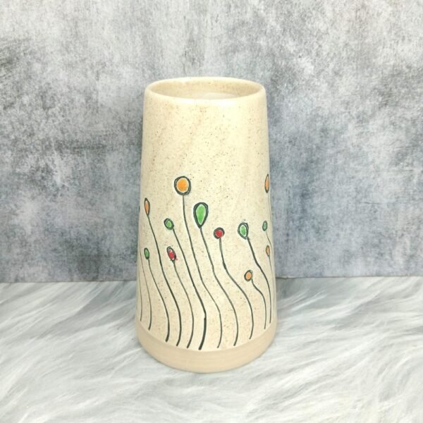 DPAARA Multicolor Handmade Ceramic Flower Vase-DP4315