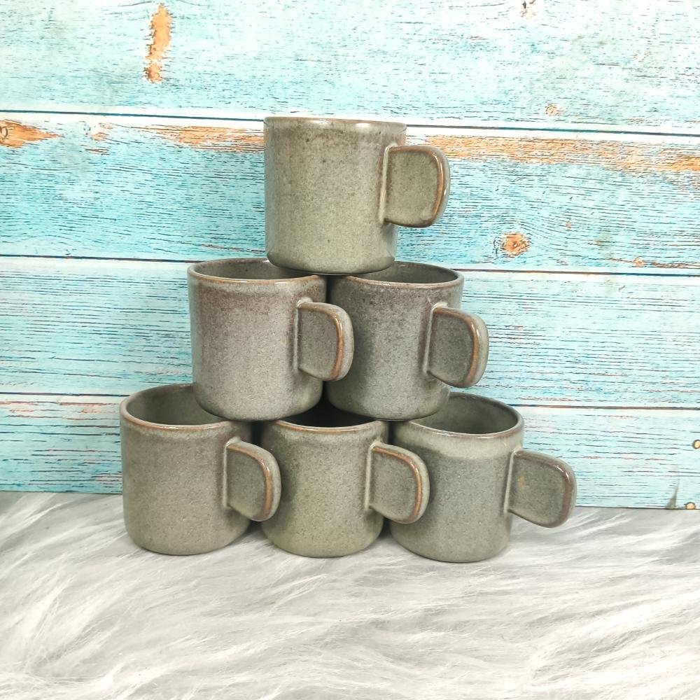 Khurja Pottery New Design Handmade Ceramic Cups-DP4343