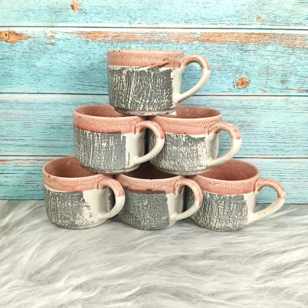 DPAARA Rustic Glaze Handmade Ceramic Cups-DP4345