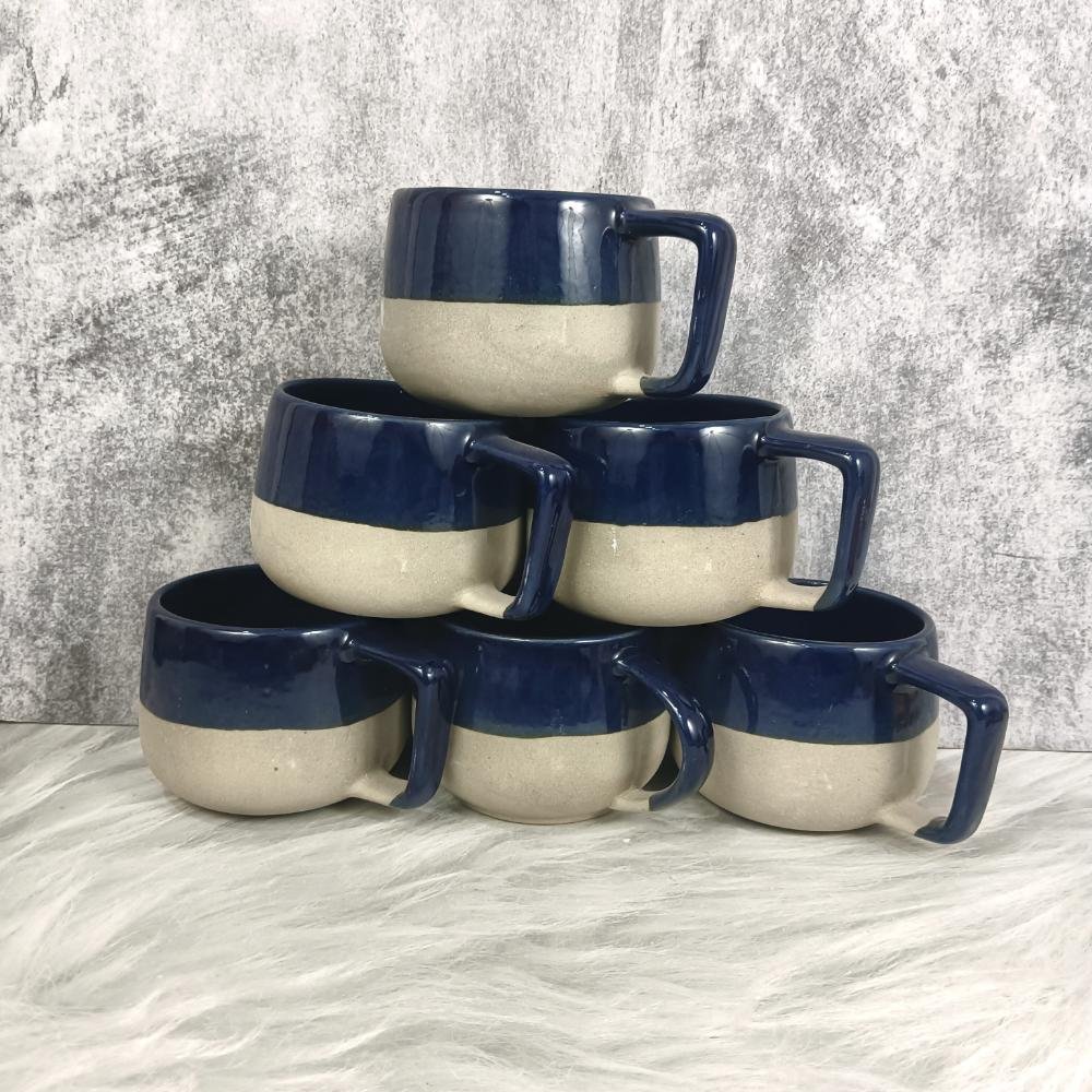 DPAARA Double Glaze Rustic Ceramic Cups-DP4359