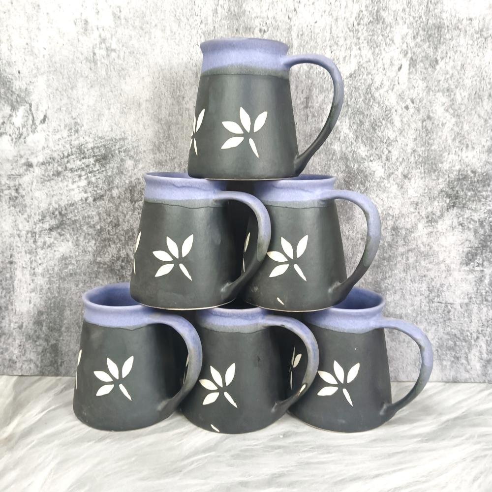 DPAARA Handmade Lead Design Ceramic Mugs-DP4374