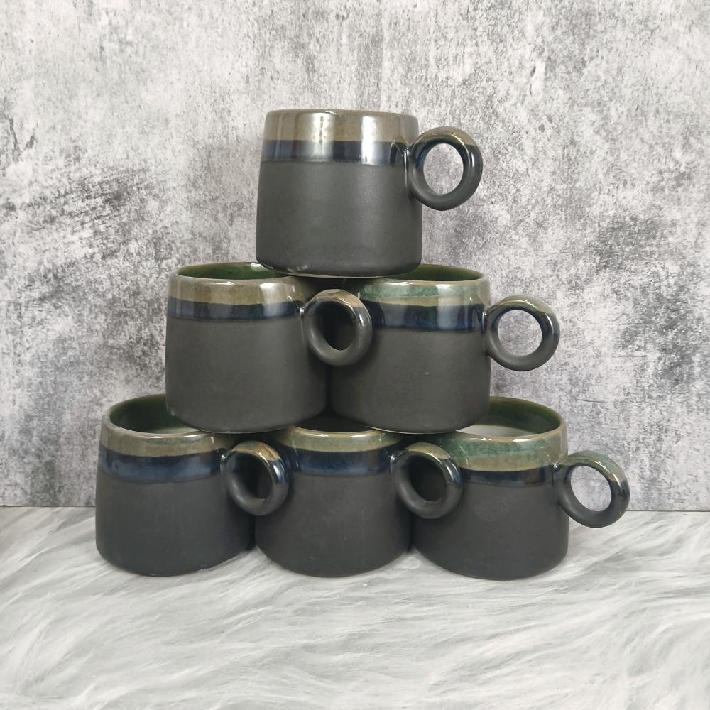 DPAARA Multi Glaze Drinkware Ceramic Cups-DP4379