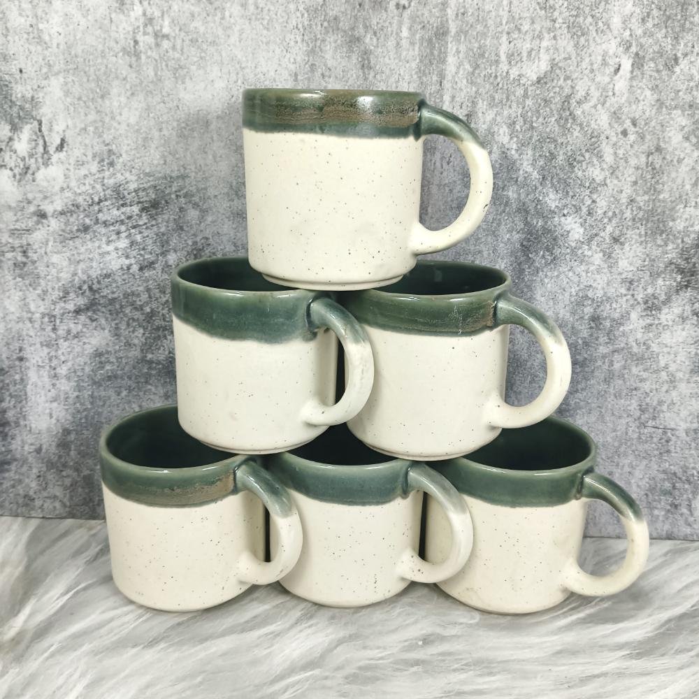 DPAARA Double Tone Handmade Ceramic Cups-DP4386