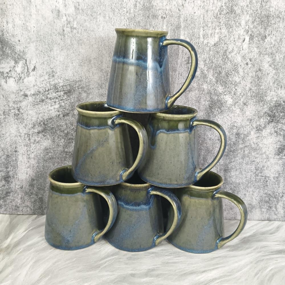 DPAARA Handmade Drop Flue Ceramic Mugs-DP4391