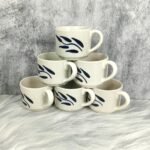 DPAARA Leaf Pattern Handemade Ceramic Cups-dp4404