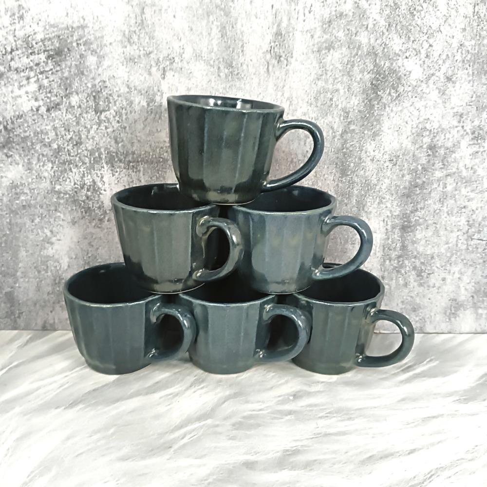 Glossy Shine Khurja Pottery Ceramic Cups-DP4410